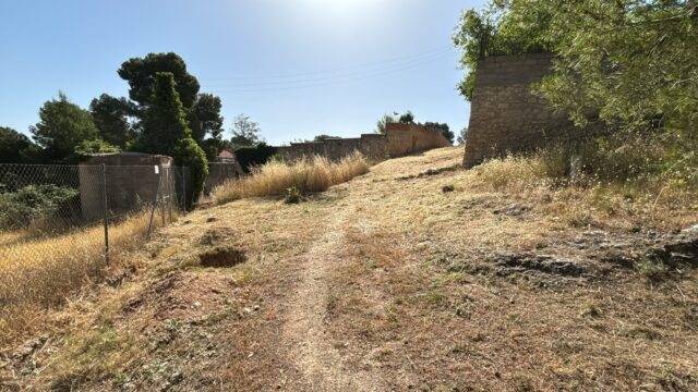Un dels senders netejats per a prevenir incendis en els voltants d'Alcoi