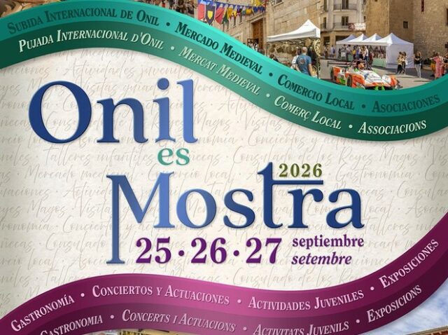 Cartell de la fira Onil es Mostra d'enguany