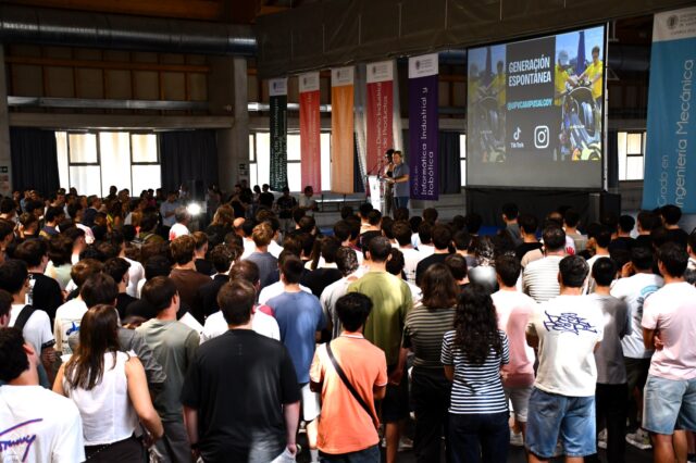 Un instant de la Jornada de Benvinguda celebrada al Campus d'Alcoi de la UPV