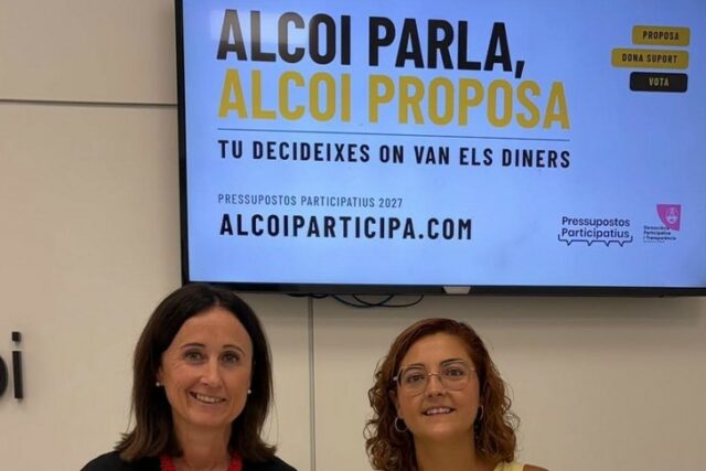 Un instant de la presentació de l'edició dels Pressupostos Participatius de 2027 a Alcoi