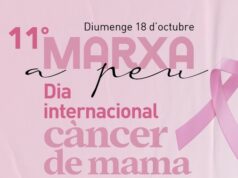 L’11a Marxa a Peu contra el Càncer de Mama reivindicarà investigació i detenció precoç a Alcoi el 18 d’octubre